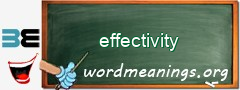 WordMeaning blackboard for effectivity